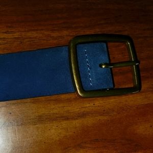 Loft Blue Leather Belt